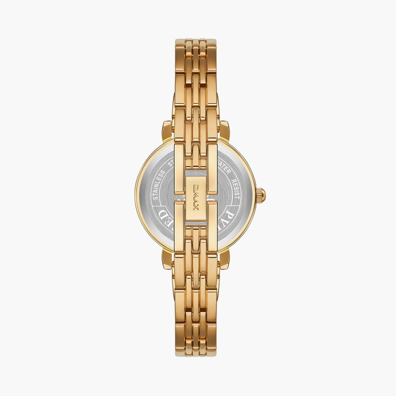 OMAX ساعة أنالوج ذهبية للنساء - Image 3